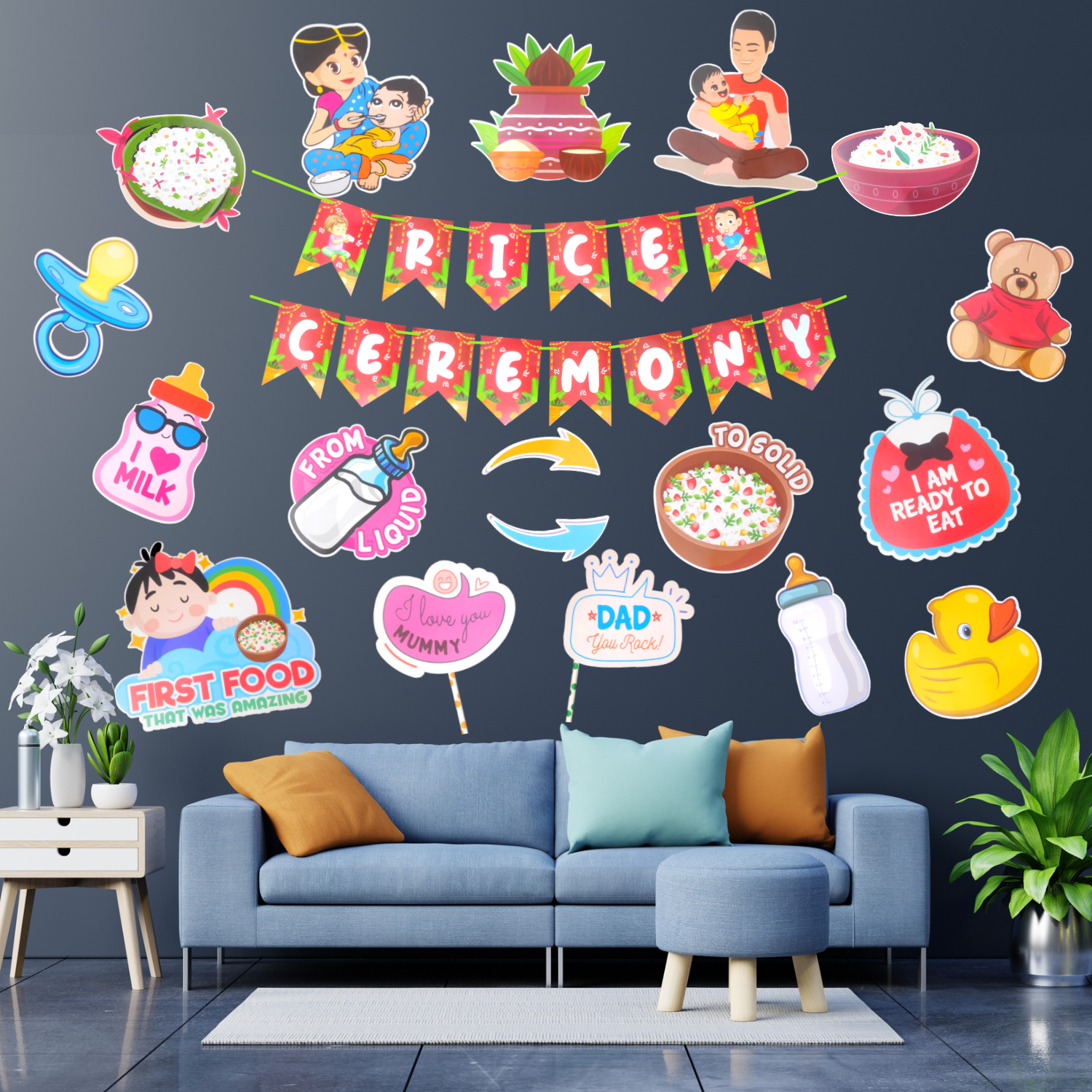 party-decorz-rice-ceremony-decoration-items-set-of-19pcs-1pcs-happy-annaprashan-paper-banner-16pcs-paper-cutout-2pcs-props-for-annaprashan-paper-decoration