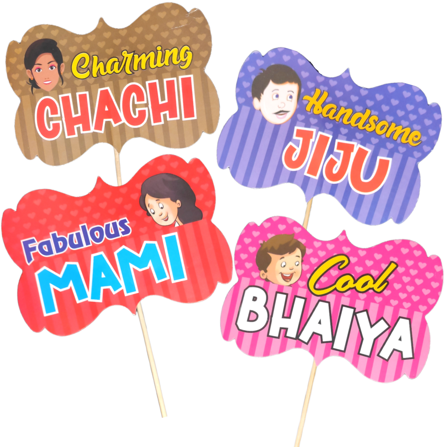 Party Decorz Baby Shower Party Props Set Of 18 Pcs| English Photo Booth Family Party For Baby Shower, Maternity Photoshoot