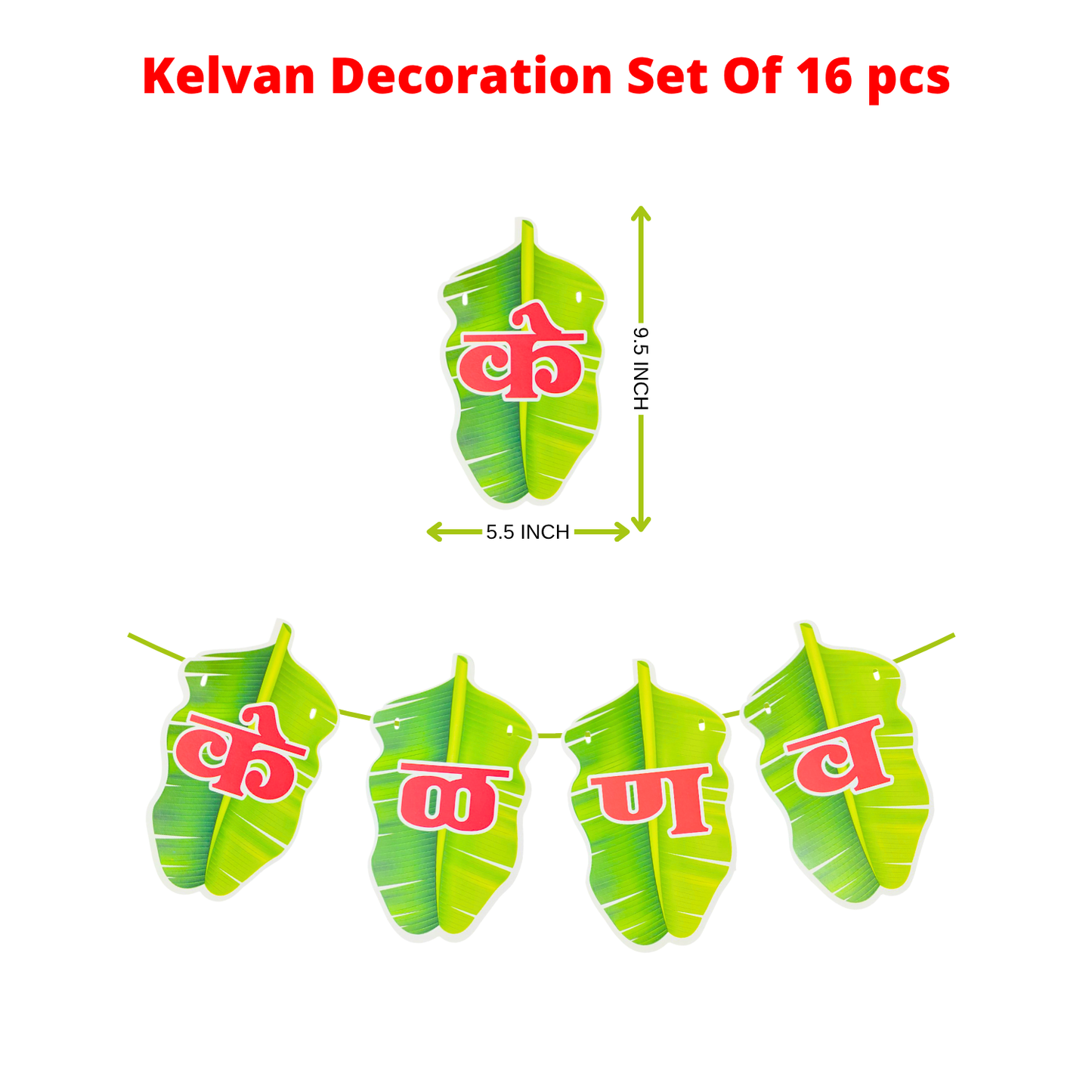 Party Decorz Kelvan Decoration items Marathi Of 16 pcs