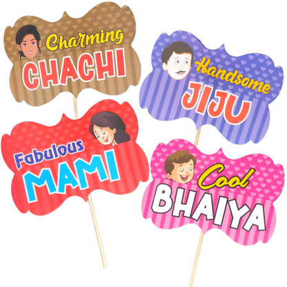 Party Decorz Baby Shower Party  Props Set Of 18 Pcs| English Photo Booth Family Party For Baby Shower, Maternity Photoshoot